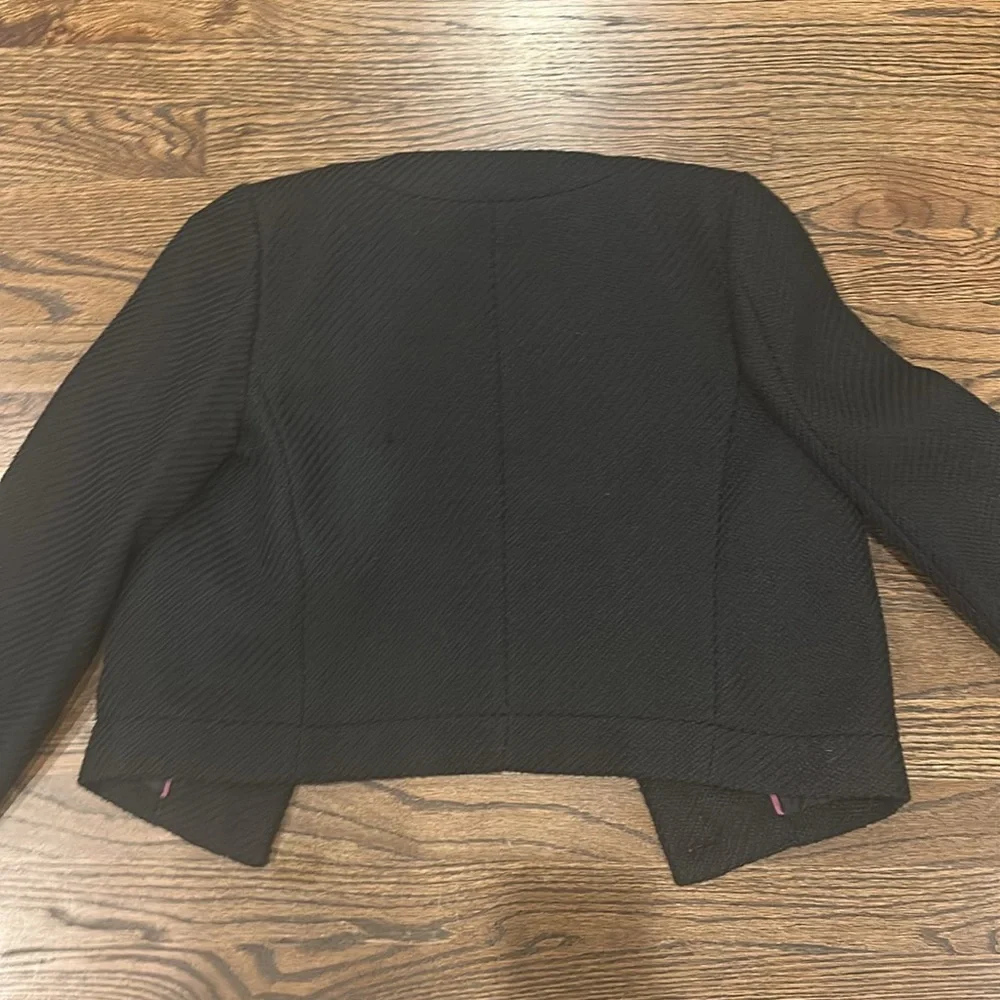 Black J.Crew Lady Jacket with Gold Buttons - Picture 5 of 7